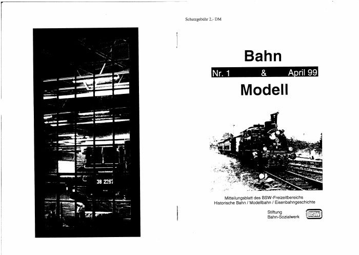 Titelseite von Bahn&Modell Heft 1, März 1999