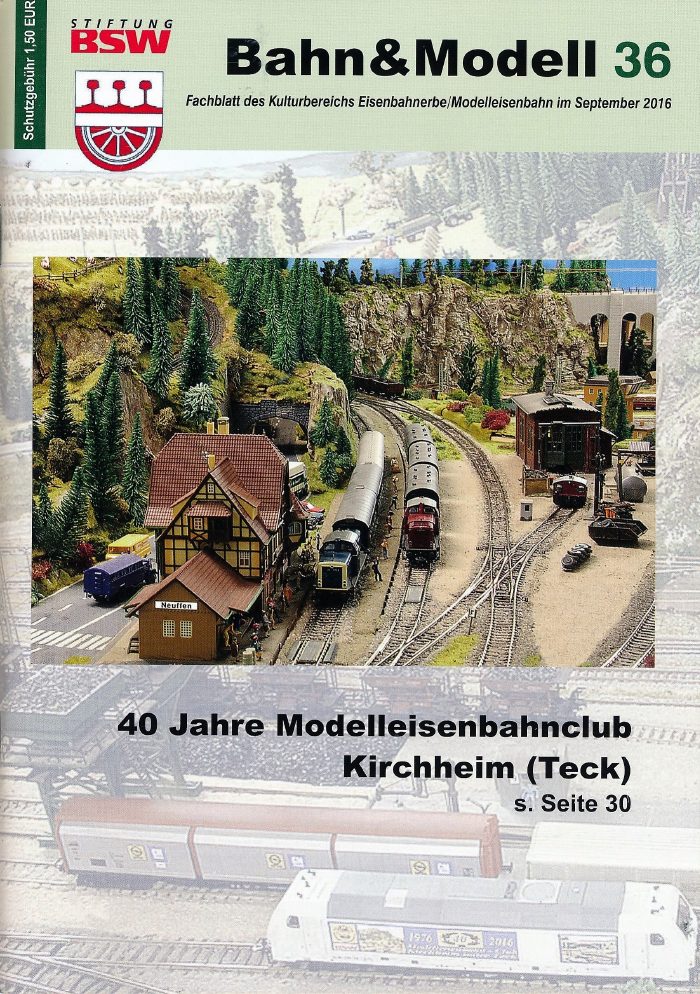 Titelseite von Bahn&Modell Heft 36, September 2016