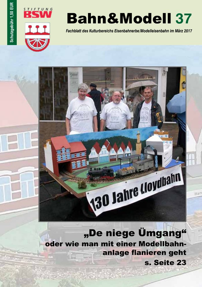 Titelseite von Bahn&Modell Heft 37, März 2017