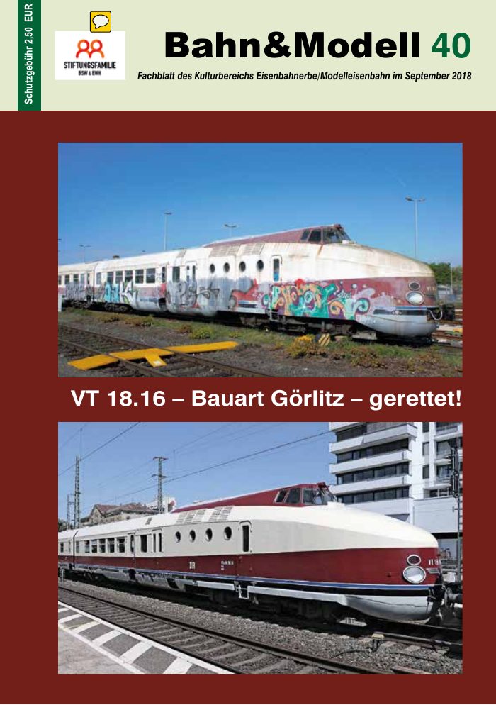 Titelseite von Bahn&Modell Heft 40, September 2018