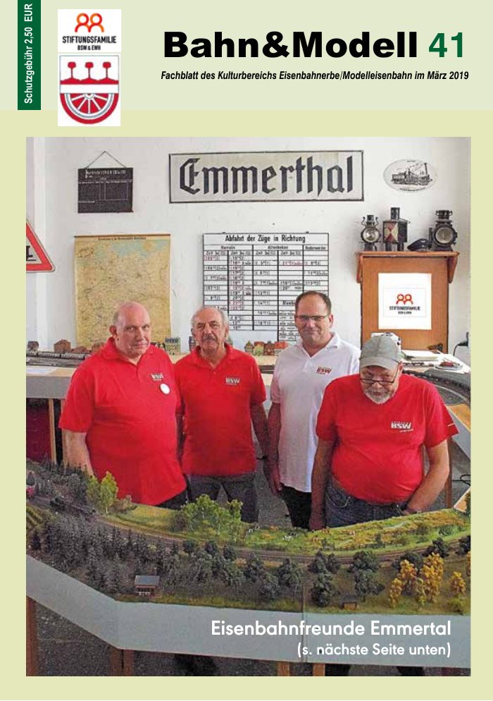 Titelseite von Bahn&Modell Heft 41, März 2019