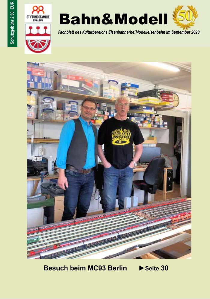 Titelseite von Bahn&Modell Heft 50, September 2023