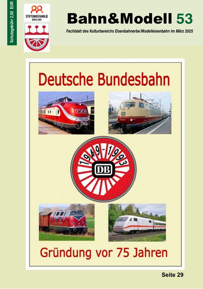 Titelseite von Bahn&Modell Heft 53, März 2025