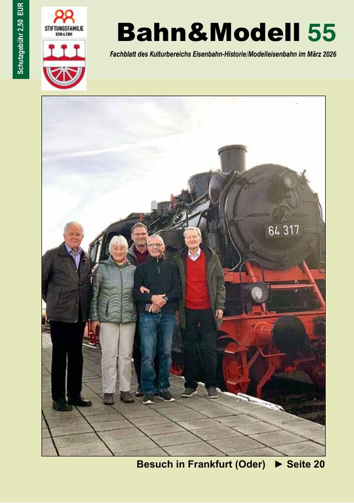 Titelseite von Bahn&Modell Heft 55, März 2026